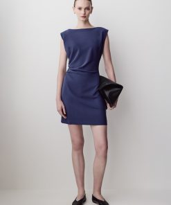 Midnight Sail Sleeveless Crew-Neck Mini Dress
