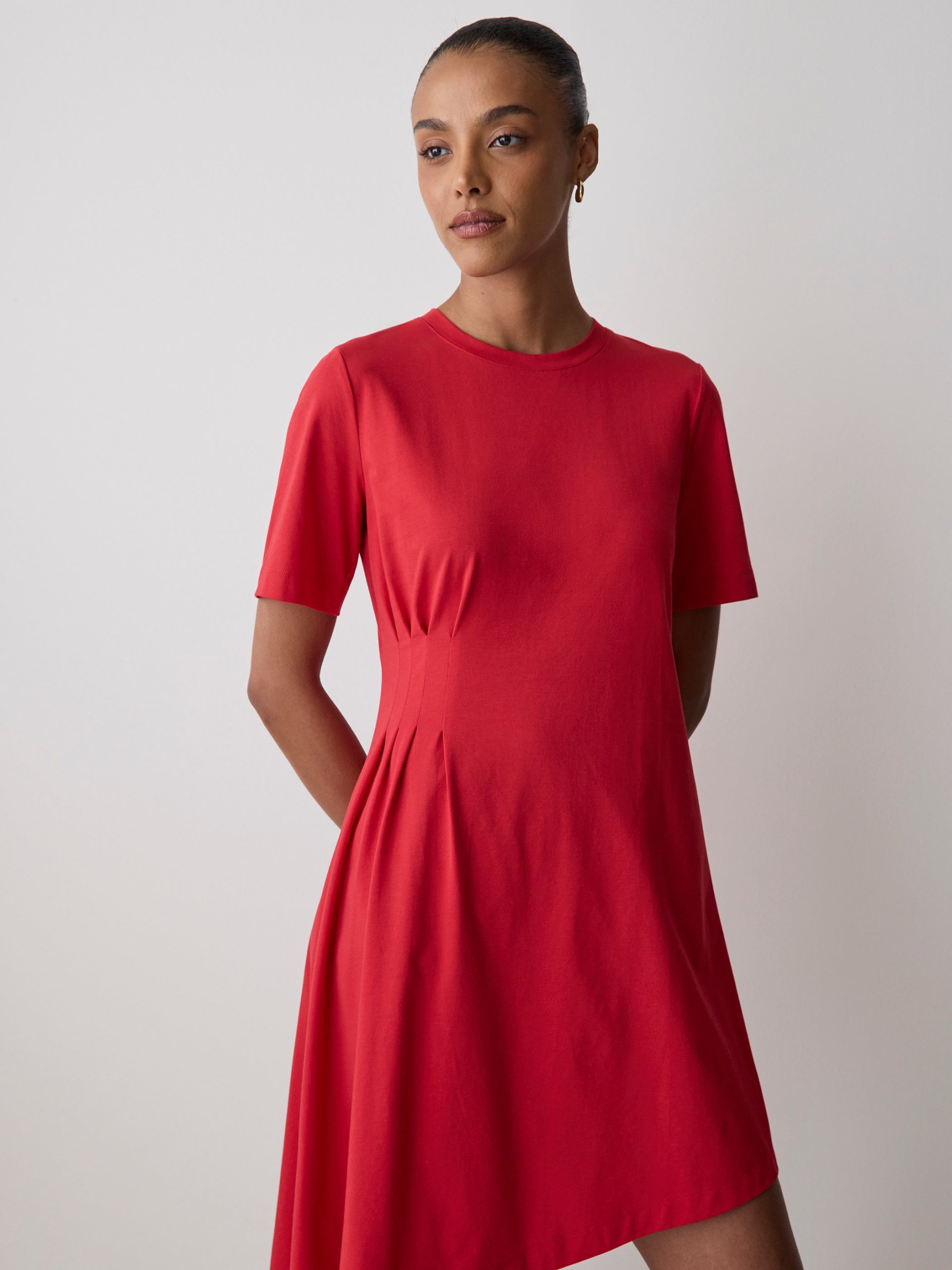Salsa T-Shirt Dress with Asymmetrical Hem - Image 2